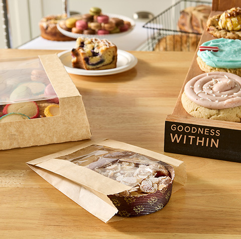 Panel Pastry Bag with PET Window #1122