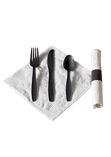 Black Napkin Ring Band #41704