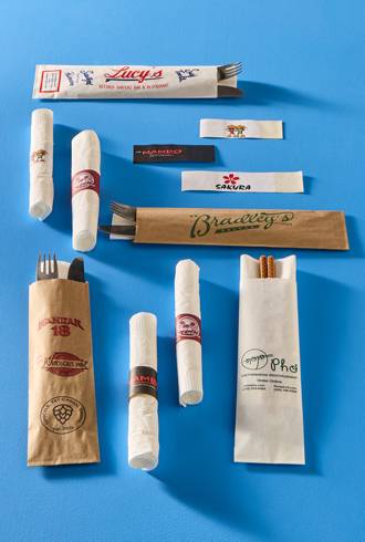 Silverware bands and bags