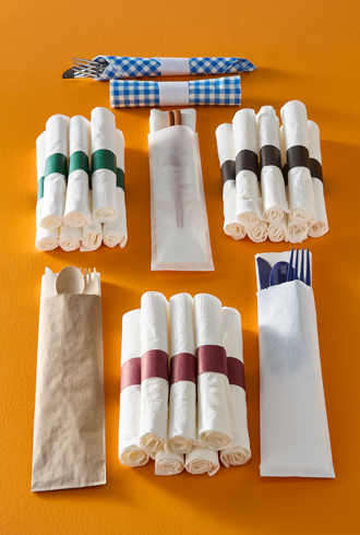 Silverware bags and bands